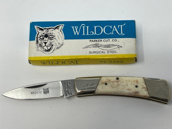 Vintage Parker Cut Co Wildcat Knife W/ Box