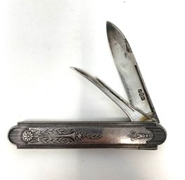 Antique Sterling Silver Fruit Knife Gentleman's Knife 45 Grams
