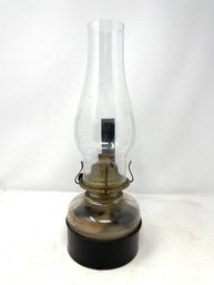 Antique Oil Lamp With Wall Mount Bracket