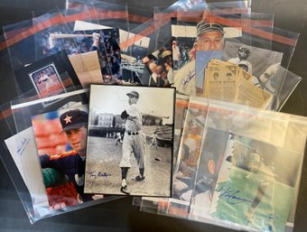 Collection Of Baseball Photos Autographs And More