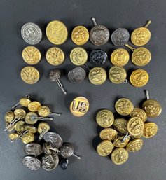Military Army Buttons WW2 & More