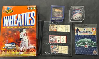 Red Sox Collectibles Lot Wheaties And More