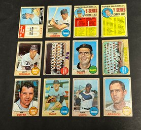 1968 Topps Baseball Cards Including Stars & Hofers