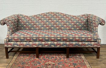 Camel Back Chippendale Style Sofa