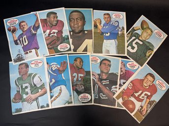 Large Lot Of 1968 Topps Football Posters Stars And HOFers