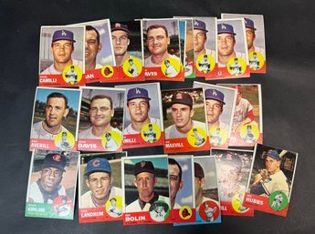 Lot Fo 1963 Topps Baseball Cards