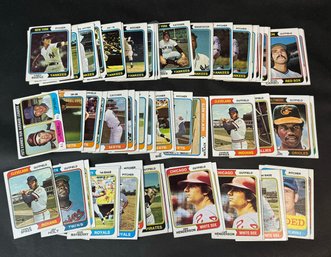 Large Lot Of 1974 Topps Baseball Cards