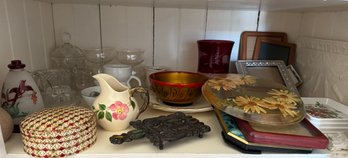 Misc Shelf Lot Vintage And Antique