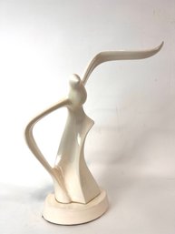 Large Ceramic Seagull Sculpture Figurine Mid Century