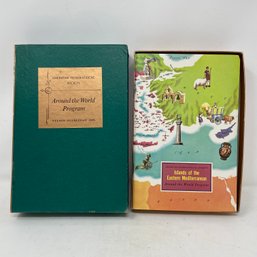 Vintage American Geographical Society Around The World Program Set