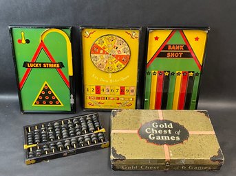 Collection Of Vintage Games And Pieces