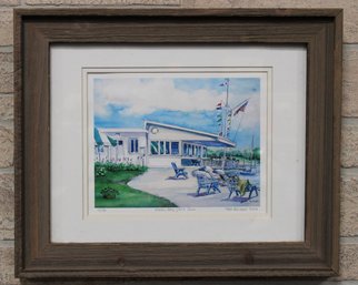 Niantic Yacht Club Print Signed Katie Reichart Numbered