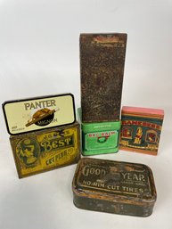 Collection Of Vintage Advertising Tins