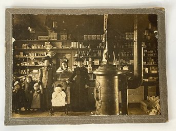 Antique Photograph Of A General Store Turn Of The Century