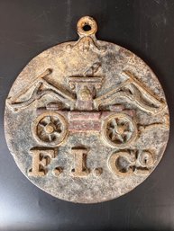 Cast Iron Firemark - Fireman's Insurance Company