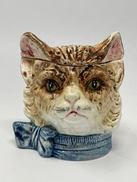 Vintage Ceramic Cat Head Humidor