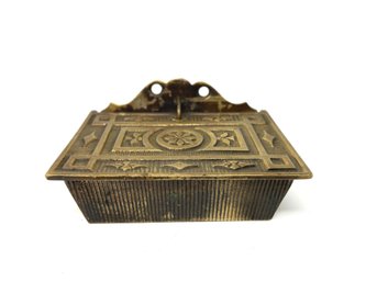 Antique Brass Match Box