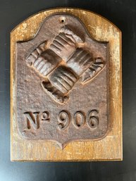 Firemark - Philadelphia Contributionship No. 906 Plaque