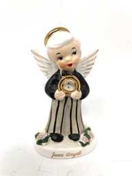 Vintage Napco June Angel - Groom With Gold Ring