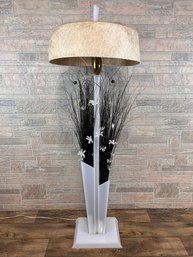 Moss Floor Lamp With Fiberglass Shade