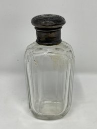 Sterling Lidded Bottle Antique