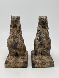 Pair Of Cast Metal Bookends Griffins?