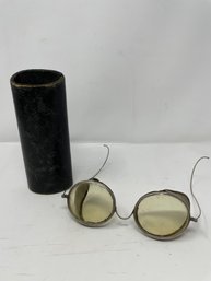 Antique Safety Glasses Mesh Sides