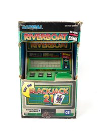 Radica Riverboat Blackjack 21 Musical Savings Bank Slot Machine