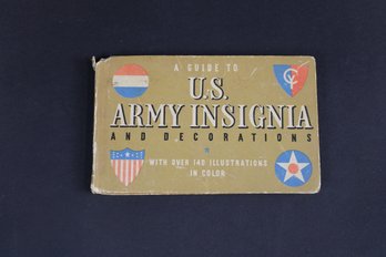 Vintage US Army Insignia Book As Is