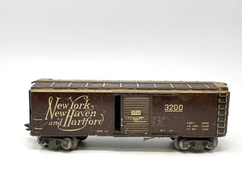 Marx Lines O Gauge 3555 New York & New Haven & Hartford Boxcar