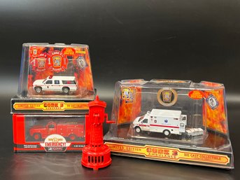 Die Cast Fire And Emergency Vehicles New In Box