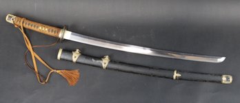 WW2 Shin Gunto Japanese Officer Samurai Sword Katana Great Condition.
