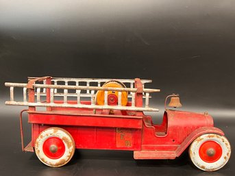 Structo Pressed Steel Ladder Fire Truck