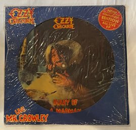 Ozzy Osbourne - Diary Of A Madman Picture Disc EP - 8Z8 37640 - EX W/ Original Cover And Shrink Wrap