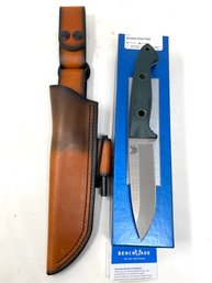 Benchmade Bushcrafter Knife With Sheath And Original Box