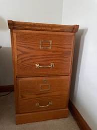 2 Drawer Wood Filing Cabinet - 16' X 17' 28'