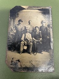 Antique Tin Type Group Photo