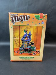 Dept 56 Halloween M&M's Flying Witch's Castle Lighted Candy Dish