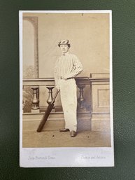 Early 1900s Unidentified Cricket Player Photo