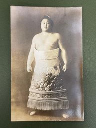 Early 1900s Sumo Wrestler Photo