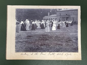 Early 1900s Group Of Ladies Playing Archery Photo 1902