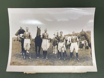 Early Photograph Of When The British Army In India Polo Team Won At Narragansett 21 To 3