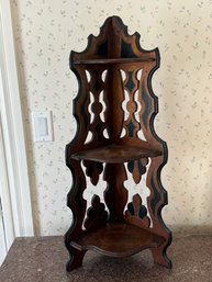 Victorian Walnut Corner Shelf