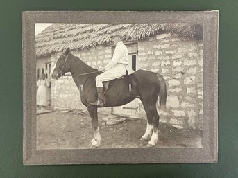 Early 1900s Horse And Jockey Photograph