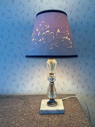 Vintage Cut Glass Table Lamp