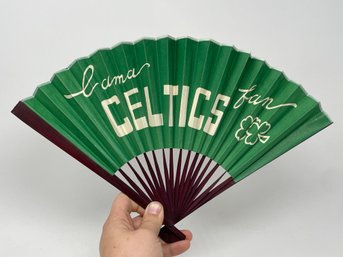 1960s Boston Garden Celtics Hand Fan