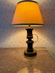 Vintage 1970s Wooden Kitsch Lamp