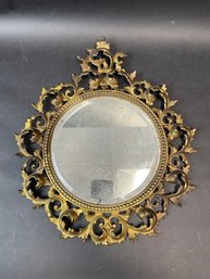 Vintage Italian Reticulated Rococo Mirror