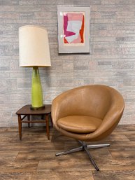 Overman Pod Swivel Lounge Chair By Carl Eric Klote