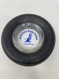 Vintage Goodyear American Eagle Radial Advertising Ashtray